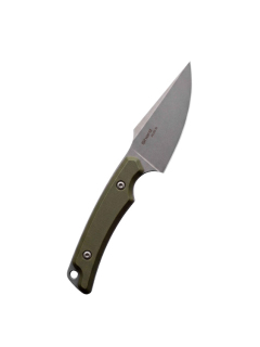 Нож N.C. Custom Shard stonewash сталь AUS-8, рукоять Olive G10