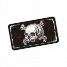 Шеврон FTA на липучке Scull, PVC, черный