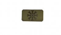 Шеврон FTA на липучке Агисхьяльм, Cordura , олива