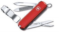 Нож-брелок Victorinox NailClip, 65 мм, 8 функций, красный