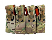 Подсумок Gear Craft автоматный жесткий 4-1 с клапаном на бесшумной застёжке, Multicam