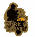 Шеврон Not Today на липучке Work And Travel, PVC