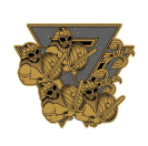 Шеврон Not Today на липучке Викинги, PVC