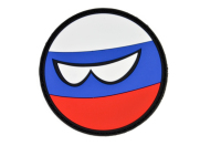 Шеврон на липучке Кантриболс Россия, PVC