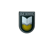 Шеврон на липучке Old School, PVC, олива