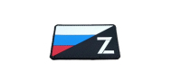 Шеврон RedWar на липучке Флаг России Z, PVC